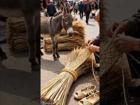 Donkey Made Topi for Dada ji ❤️‍🩹😊 #shorts #facts #educational #viralvideo