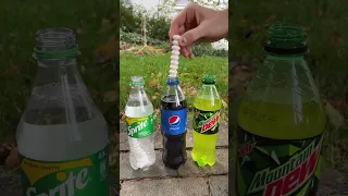 Coca Cola, Fanta, Sprite und Mentos | Experiment #Shorts