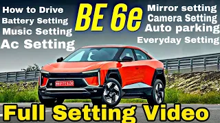 Mahindra BE 6 specs // Mahindra BE 6 features // Mahindra BE 6 full Settings video
