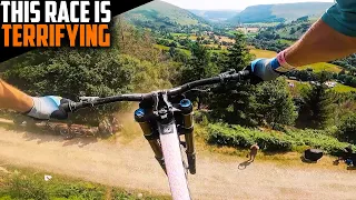 RIDING THE INSANE NEW JUMPS ON THE RED BULL HARDLINE COURSE!!