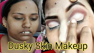 Day 10 Class/ सांवली स्किन पर दुल्हन का HD मेकअप कैसे करें / Dusky skin bridal makeup step by step