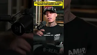 SANTA FE KLAN CUENTA COMO GRABO CON SNOOP DOG‼️😱#santafeklan #mexico #usa #chile #cdmx #texas