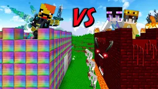 OP성 VS 몬스터 성 [ 빌드배틀 ] Op Castle vs Monster Castle  in minecraft