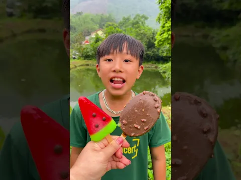 Thử thách ăn kem ,kem dưa hấu ,kẹo dâu và kem Celano