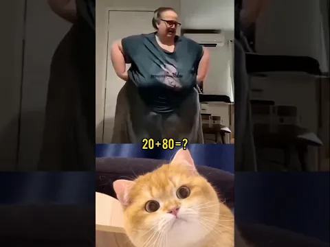 Where did she go?! 😱😂 #cat #meme #shorts #trending #cute