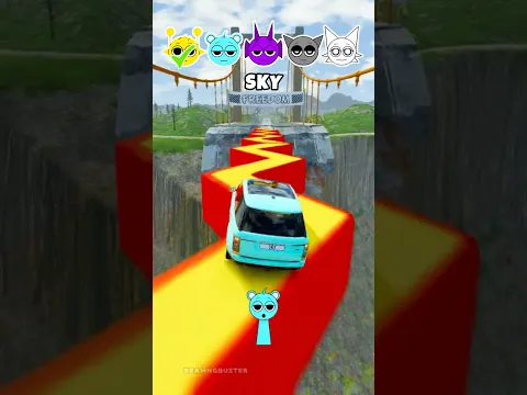 Incredibox Sprunki Car Jump Challenge with Wenda , Gray , Durple #sprunki #shorts #trend