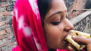 लीला बनाई आज (special) 😍 अण्डा रोल मुँह में पानी आ गया 😋
