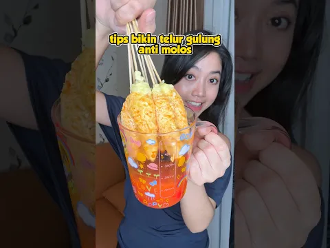 Tips bikin telur gulung anti molos #ngeshortsbareng