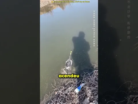 Teste de fogos de artifício em um lago 😮