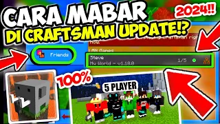 Tutorial Mabar Di Craftsman Update Jarak Dekat!?.. 100% BERHASIL!!!
