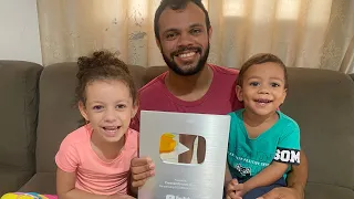 MINHA PLACA DE 100K CHEGOU NO MEU ANIVERSÁRIO