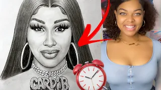 How to Draw Cardi B 💅🏽 Freestyle Rap