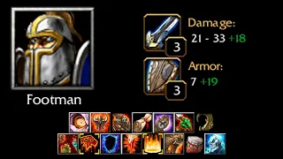 Fully buffed Footman