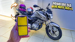 PRIMEIRO DIA NA 99 MOTO TÁXI, QUANTO EU GANHEI 🤑