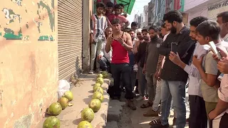 Abdullah pathan ne fode Nariyal
