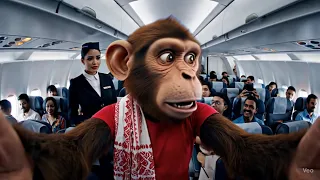 Bandar ka Pehli Flight - Bandar Funny Vlog | Viral Monkey Vlogs | Bablu monkey Vlogs