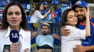 Nita Ambani Angry Reaction on Hardik Pandya Hug Rohit after MI Loss vs CSK