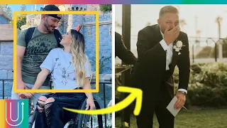 Novia parapléjica sorprende a su novio caminando al altar