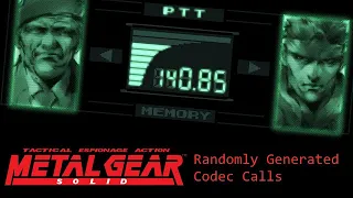 AI Generated Metal Gear Solid Codec Calls