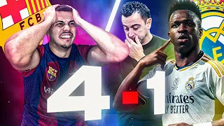 Hincha del BARCA Reacciona al MADRID 4-1 BARCA (Xavi debe irse ya)