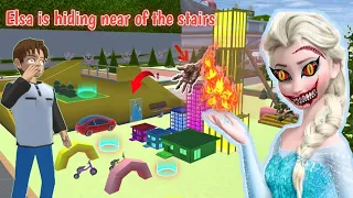 NEW ELSA HORROR HIDING IN THIS SMALL PLACE #sakuraschoolsimulator #sakura