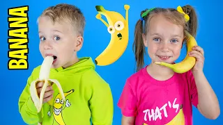 Banana Song + more Nursery Rhymes & Kids Songs with Gaby and Alex