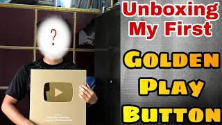 Golden Play Button → Unboxing 🥳 1 Million Subscribers award unboxing 💕@AryanChaurasiya
