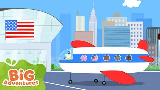 Peppa Pig Travels to America 🌎 | Full Episodes | Flying to Hollywood | Holiday Mini Movie 18 Minutes