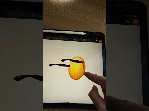 😎👼🏻😶‍🌫️ #emoji #procreate #creative