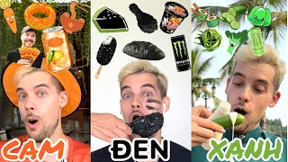 Mukbang Đồ Ăn Màu Sắc - Color Food Mukbang | CAM 🔥 ~ ĐEN 🖤 ~ XANH LÁ 🫑| Hello Nikki