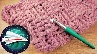آموزش قلاب بافی شال بهاره ساده برای مبتدی