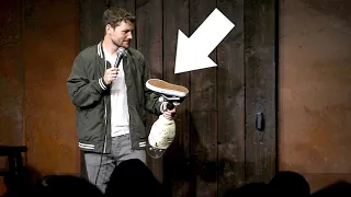 Girl Throws Her Prosthetic Leg On Stage