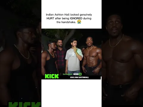 Indian Ashton Hall looked genuinely hurt after getting ignored during Handshake