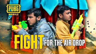 Fight For The Airdrop 😅🔥 | PUBG in real life | Road To 500K | Imam Gaming