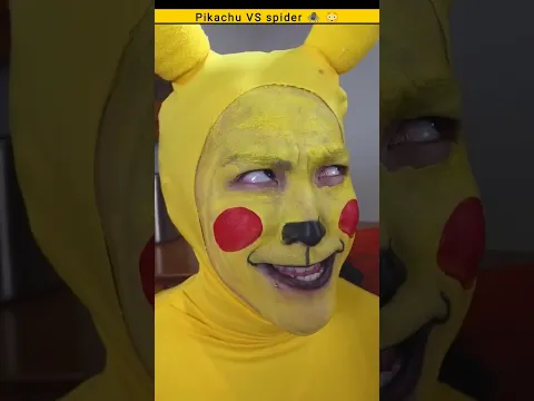 Pikachu chicken 🐔 vs spider man 🕷️😨 आज तो होके ही रहे गा 😳|| #pikachu #spiderman #shorts