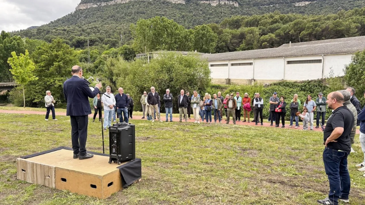 El nou parc fluvial d’Aiguafreda ha d’ajudar a esmorteir riuades