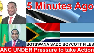 WATCH LIVE Botswana Historic, SADC Summit BOYCOTT, Hichilema Zambia, ANC Under Pressure over Zimbabw