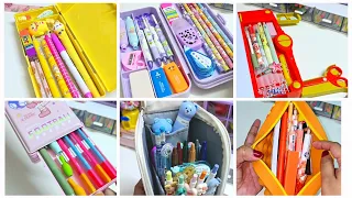 Filling my pencil box with cute stationery ✨️ 💕 lot of new stationery items 💜❤️🧡💛