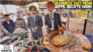 22 Year Old Smart Sardars selling Golgappe, Aloo Tikki Chaat Street Food