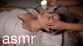 asmr MASAJE RELAJANTE DE CUELLO Y ESPALDA a ALE ASMR (se quedó dormida)