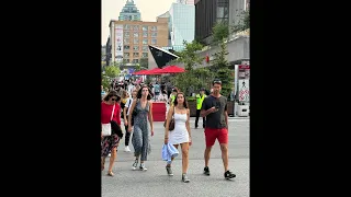 Saint Catherine Street & Place des Arts Montreal 🇨🇦