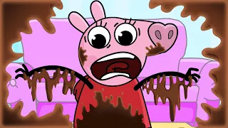 Peppa Pig & George & Daddy Pig doing Dirty mess! 🔥 BRAND NEW Peppa Pig Episodes