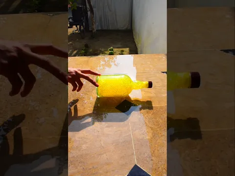 Yellow glass bottle!