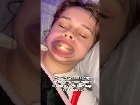 Sleep Mouth Taping👄💤 #inocat #funny