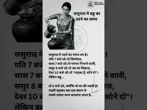 ससुराल में बहु का उठने का समय