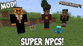 SUPER NPCS! Minecraft 1.19.2 MOD EASY NPC!