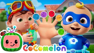 Finger Family Superheroes! 🦸🏻‍♂️ | Cocomelon Animal Time - Nursery Rhymes