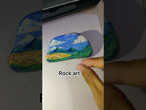 Rock art วาดรูปกินเล่น #shorts #shortvideo #art #วาดรูป #painting #painting #rockar #rockchallenge