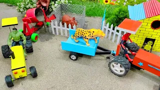 Diy tractor mini Bulldozer to making concrete road | Construction Vehicles, Road Roller #1