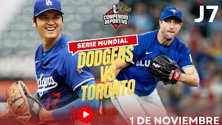 🔴 JUEGO 7: LOS ANGELES DODGERS VS AZULEJOS DE TORONTO💥 EN VIVO SÁBADO 1 NOVIEMBRE / SERIE MUNDIAL
